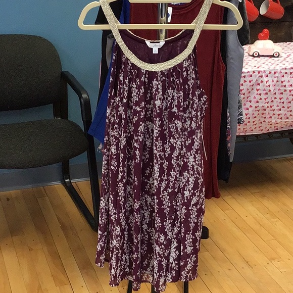 Charming Charlie Dresses & Skirts - Charming Charlie Purple and Cream Mini Dress
